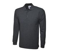 Longsleeve Poloshirt Uneek Clothing Charcoal XS