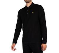 Lyle & Scott Men's Longsleeved Polo Shirt, Black