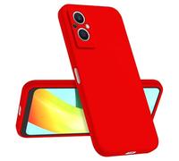 Longstong Phone Case Compatible with OPPO Reno8 Lite 5G / Reno7 Lite 5G (6.43"), Shockproof Personalized Slim Minimalist Design - China Red