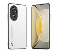 Longstong Phone Case Suitable for HONOR 200 5G (6.7"), CODE Series Metal Leather Protective Cover - White
