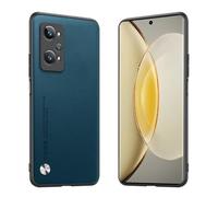 Longstong Phone Case Suitable for Realme GT2 / GT Neo2 / GT Neo 3T (6.62"), CODE Series Metal Leather Protective Cover - Sapphire