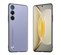 Longstong Phone Case Suitable for Smartphone, Compatible with RedMagic 10 Air (6.8"), CODE Series Metal Leather Protective Cover - Light Purple