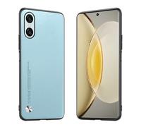 Longstong Phone Case Suitable for Smartphone, Compatible with Sony Xperia 10 VI (Sixth Generation) (6.1"), CODE Series Metal Leather Protective Cover - Light Blue