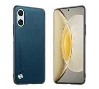 Longstong Phone Case Suitable for Smartphone, Compatible with Sony Xperia 10 VI (Sixth Generation) (6.1"), CODE Series Metal Leather Protective Cover - Sapphire