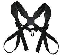 LONGTAI Saxophone Strap Professional Shoulder Harness Leather Padded for Alto Tenor Bari Soprano Sax