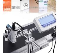 LONGTEAMOON 25.4MM Industrial Automatic Coding Machine Online Inkjet Printer With Fast Dry Ink For Plastic Bag Mask Expiry Date Printing