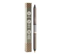 Longwear Kajal Eyeliner Pencil - Pewter Grey, Smudge Proof 3-in-1 Eye Liner with Blender Tip for Mature Sensitive Eyes