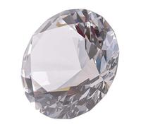 LONGWIN 100mm(3.9") W Crystal Diamond Paperweight Ornament Home Venue Decorations Solid Clear