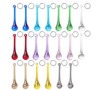 LONGWIN 20pcs 3inch Crystal Teardrop Pendant Chandelier Parts Wedding Decoration Christmas Tree Decorations (Multicolor)