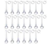 LONGWIN 20pcs Crystal Teardrop Chandelier Pendant Parts Wedding Party Christmas Tree Decorations Ornaments