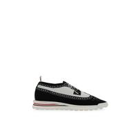 Longwing Brogue with Tech Runner Sole in Trompe Loeil Knit - male - Thom Browne - Sneakers - Multicolor - 6 1/2 UK - Shoes 6 1/2 UK