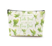 LONGXIN Bell Cosmetic Make up Bag Fairytale Fans Gift Bell Merchandise Makeup Zipper Pouch Bag