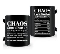 LONGXIN Chaos Coordinator Mug, Coworker Gifts For Women, Chaos Coordinator Gifts for Boss, Coworkers, Assistant, Teacher, Funny Appreciation, Thank you Gift, 11 Oz Coffee Mug Cup