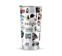 LONGXIN Twilight Merch Vampire Lover Tumbler Edward's Girl Movie Inspired Gift Forks Washington Gift Twilight Gifts for Movie Fans Girls Women Stainless Steel Tumblers 20oz
