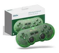 LONGYI 8BitDo SN30 Pro Bluetooth Controller, Hall Effect Joysticks, Rumble Vibration and USB-C Cable, Retro Gamepad for Switch 2/Switch, Windows, Mac OS, Android, Steam Deck - Green