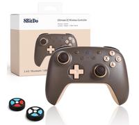 LONGYI 8bitdo Ultimate 2C Wireless Controller for Windows PC and Android, Hall Effect Joystick (no drift), Remappable L4/R4 Bumper, 6-axis Motion Control and Turbo Function - Brownie