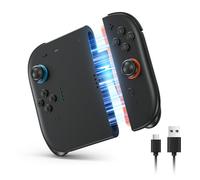 LONGYI Charging Grip for Switch 2 with Strong Magnetic Attraction, Ergonomic Design Wear-Resistant Comfort Grip Compatible with Switch 2 Console JoyCon Controller