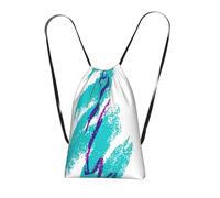Longzehao 90's Cup Design Print Drawstring Backpack,String Backpack Storage bag for Gym Traveling Sport Beach Swim