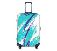 Longzehao 90's Cup Design Print Travel Luggage Cover,Elastic Suitcase Cover Protector Fit 18-32 Inch Luggage, White, XL