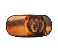 LONGZEHAO African Animals1 Print Simple rectangle Pen bag Storage case for Office supplies,cosmetics,toiletries