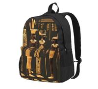 Longzehao Ancient Egyptian Hieroglyph Print Casual Backpack for Men and Women,Large Capacity Travel Work Computer Backpacks