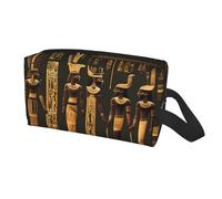 Longzehao Ancient Egyptian Hieroglyph Print Travel Storage Bag for men women,Portable Toiletry Bag Large Capacity Organizer