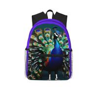 Longzehao Beautiful peacock Print Casual Fashions Backpack,Lightweight Sports Bookbag Travel Multip Rucksack
