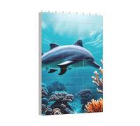 Longzehao Beautiful Underwater World Dolphins Coral Print Building Blocks Puzzle Set,Building Block Puzzle Toy Game for Brain Development