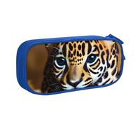 LONGZEHAO Big Capacity Cute Baby Jaguar 1 Print Pencil Case,Double layer zipper Pencil box Makeup Pouch Organizer