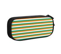 LONGZEHAO Big Capacity Flag of Cote d'Ivoire Print Pencil Case,Double layer zipper Pencil box Makeup Pouch Organizer