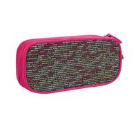 LONGZEHAO Big Capacity Programmer Programming Code Print Pencil Case,Double layer zipper Pencil box Makeup Pouch Organizer