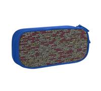 LONGZEHAO Big Capacity Programmer Programming Code Print Pencil Case,Double layer zipper Pencil box Makeup Pouch Organizer
