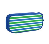 LONGZEHAO Big Capacity Sierra Leone flag Print Pencil Case,Double layer zipper Pencil box Makeup Pouch Organizer