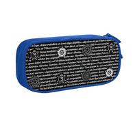 LONGZEHAO Big Capacity Supernatural Inspiration Print Pencil Case,Double layer zipper Pencil box Makeup Pouch Organizer