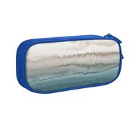 LONGZEHAO Big Capacity WITHIN THE TIDES Print Pencil Case,Double layer zipper Pencil box Makeup Pouch Organizer