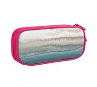 LONGZEHAO Big Capacity WITHIN THE TIDES Print Pencil Case,Double layer zipper Pencil box Makeup Pouch Organizer