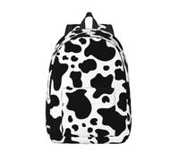 Longzehao Black And White Cow Print Fashion Canvas Backpack,Casual Light Sport Rucksack Travel Multipurpose Bag, Black, S, Maya Bay Short Sleeve Classic Fit Shirt