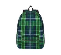 Longzehao Blue Scottish Tartan Print Canvas Fashions Backpacks,Casual Lightweight Sports Rucksack Travel Multipurpose Bag, Black, S, Maya Bay Short Sleeve Classic Fit Shirt