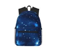Longzehao Blue Shining Stars pattern Print Casual Fashions Backpack,Lightweight Sports Bookbag Travel Multip Rucksack.