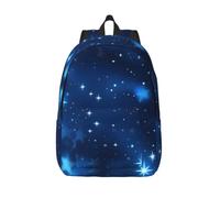 Longzehao Blue Shining Stars pattern Print Fashion Canvas Backpack,Casual Light Sport Rucksack Travel Multipurpose Bag, Black, M, Maya Bay Short Sleeve Classic Fit Shirt