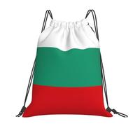 Longzehao Bulgarian Flag Print Drawstring Backpack Sports Gym Beach Sack Yoga Dance Cinch Bag for Women Men