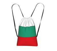 Longzehao Bulgarian Flag Print Drawstring Backpack,String Backpack Storage bag for Gym Traveling Sport Beach Swim