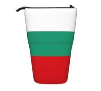 Longzehao Bulgarian Flag Print Telescopic Pencil Bag Pen Holder Pop Up Storage Case,Standing Portable pen Case