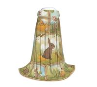 Longzehao Cartoon Cute Animals Rabbit Print Hooded Cape For youngsters with Halloween Christmas Cosplay Hooded Cloak Costume