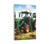 Longzehao Company Farm Tractor Print Building Blocks Puzzle Set,Building Block Puzzle Toy Game for Brain Development