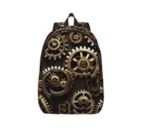 Longzehao Cool Steampunk Gears Print Canvas Fashions Backpacks,Casual Lightweight Sports Rucksack Travel Multipurpose Bag, Black, M, Maya Bay Short Sleeve Classic Fit Shirt
