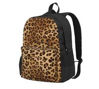 Longzehao Cute Leopard Print Casual Backpack for Men and Women,Large Capacity Travel Work Computer Backpacks