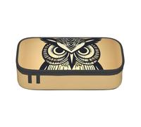 Longzehao Cute Owl Print Pencil Case Large Capacity Storage Pouch Holder Office Organizer box Makeup Bag