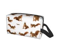 Longzehao Cute Squirrel Print Travel Storage Bag for men women,Portable Toiletry Bag Large Capacity Organizer