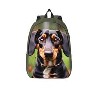 Longzehao Dachshund Weiner Pet Dogs Print Canvas Fashions Backpack,Casual Lightweight Sport Rucksack Travel Multipurpose Bag, Black, S, Maya Bay Short Sleeve Classic Fit Shirt